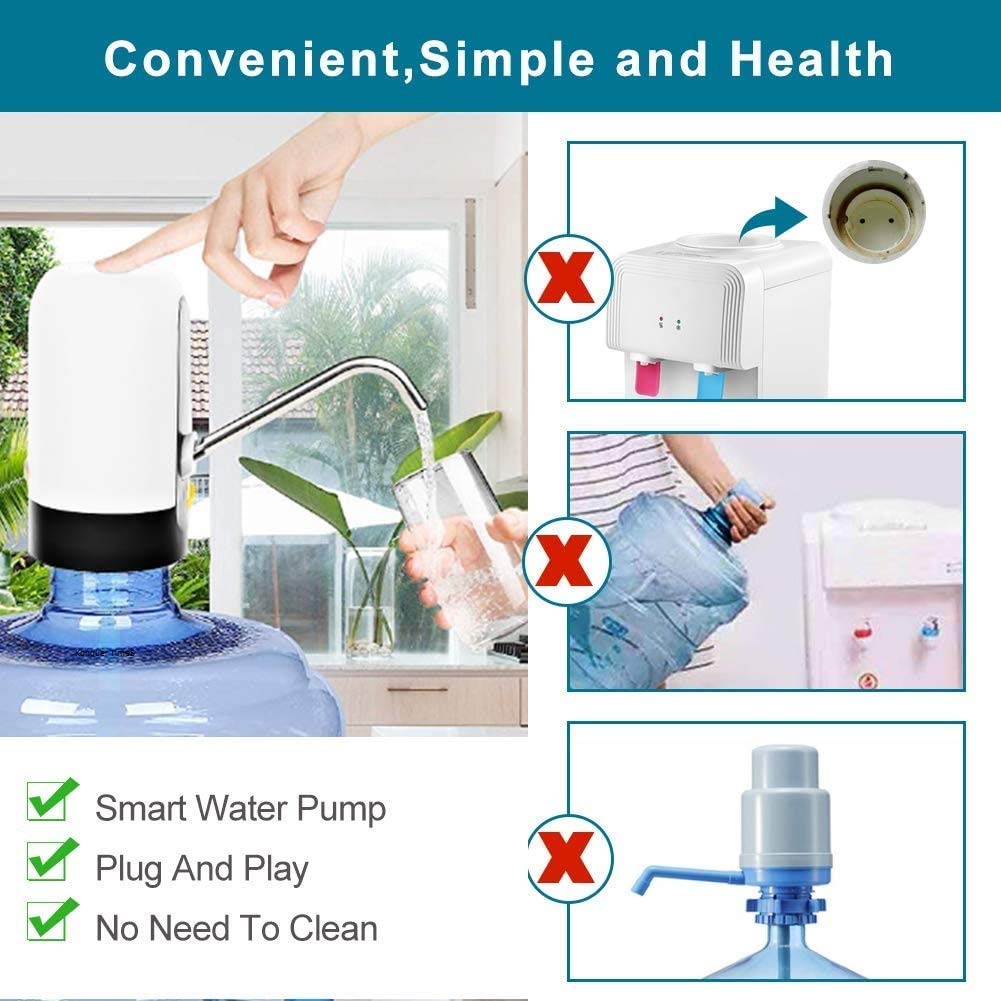 Maxtop Automatic Wireless Water Can Dispenser Pump for 20 Litre Bottle Can l Low Noise & High Efficiency
