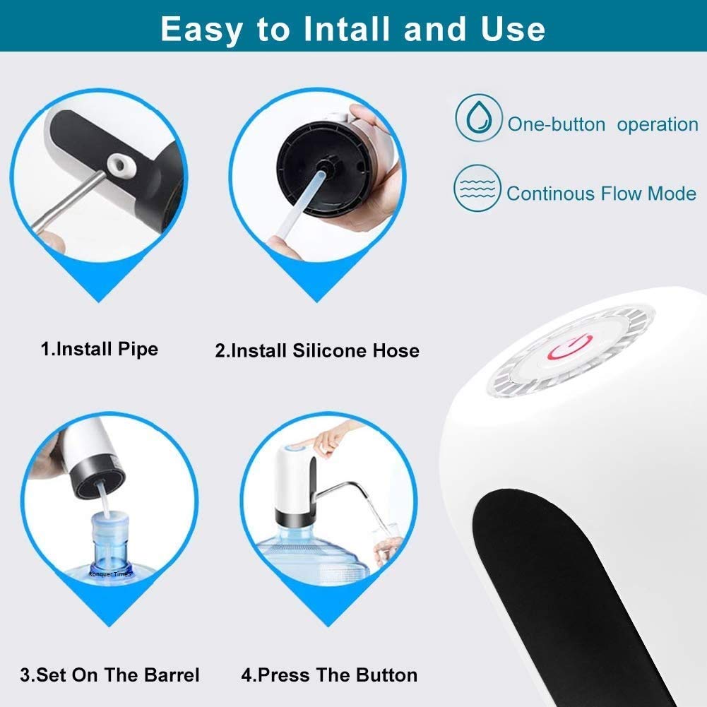 Maxtop Automatic Wireless Water Can Dispenser Pump for 20 Litre Bottle Can l Low Noise & High Efficiency